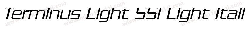 Terminus Light SSi Light Italic字体转换